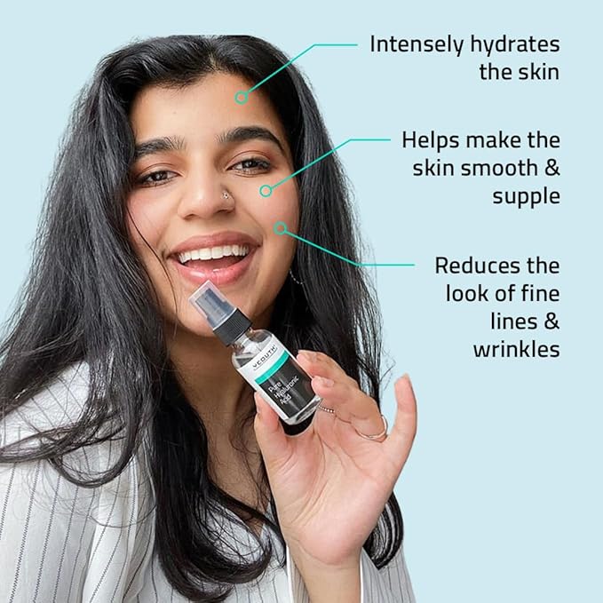 YEOUTH Pure Hyaluronic Acid Serum for Face 99% for Dry & Dull Skin, Hydrating Hyaluronic Acid Skincare Serum for Women & Men, For All Skin Types 2oz