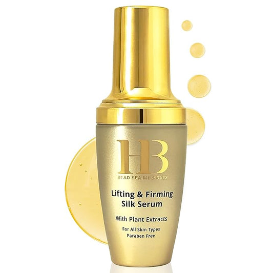 HB Lifting & Firming Silk Serum for Face - Contains Sea Minerals Anti Aging Face Serum for Men & Women Collagen Gotu Kola