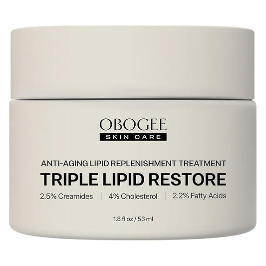 Triple Lipid Restore: Enriched with Lipids, Ceramides, Peptides, Hyaluronic Acid, and Fatty Acid for Firming, Anti-Aging and Plumping Face Moisturizer (53 ml /1.8 fl oz)