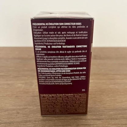 GEROVITAL EVOLUTION Anti-Wrinkle Serum for Eyes, Lips and Forehead Area with Hyaluronic Acid, Vitamin A and E, Reduces Deep Wrinkles, Improves Skin Elasticity, ‎15 ml