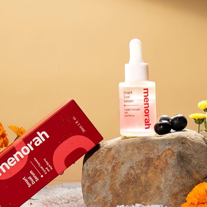 menorah Skincare Daily Skincare Set – Facial Cleanser Foam, Hydrating Toner, Anti-Aging Serum, Moisturizing Cream + Free Headband – Gift Set for Women