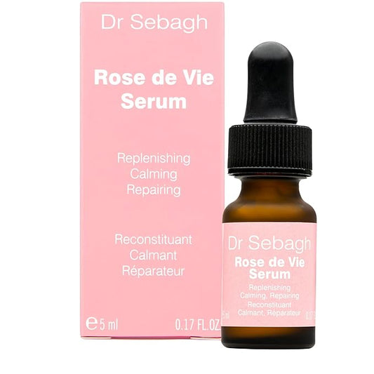 Dr Sebagh Rose de Vie Serum - 0.17 fl oz - Award-Winning Nourishing Anti-Aging Formula - Use with Dry, Mature, or Sensitive Skin - Designed to Soothe Redness & Irritation - Regenerating & Invigorating