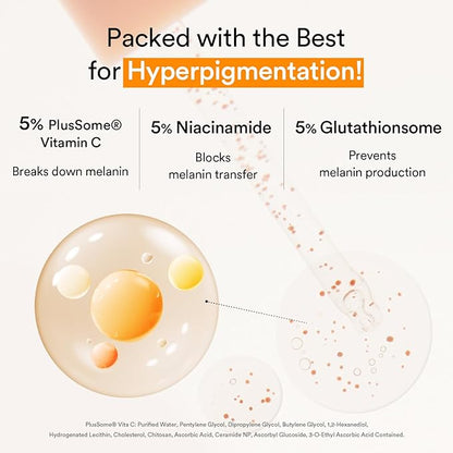 Abib Glutathiosome Dark Spot Serum Vita drop 1.69 fl.oz. | Korean Skincare, Dark Spot, Hyperpigmentation Treatment | Serum for Sensitive, Uneven Skin