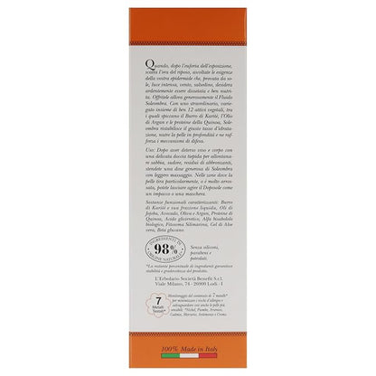 L'Erbolario Soleombra Silky After-Sun Fluid - After Sun Lotion with Aloe Vera Gel for Deep Hydration - Summer Essentials with Shea Butter - 6.7 oz