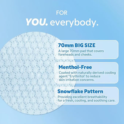 TIRTIR Ice-Cooling Icing Toner Pads | -3.76°C Instant Cool Down for Pore Reducing and Hydrating Korean Skincare (120 Units)