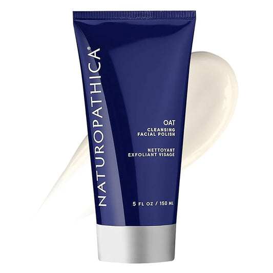Naturopathica Oat Cleansing Facial Polish - Multi-Use Facial Cleanser - Face Scrub & Mask - Exfoliating Face Wash for Women & Men - Gentle Exfoliating - 5 fl oz
