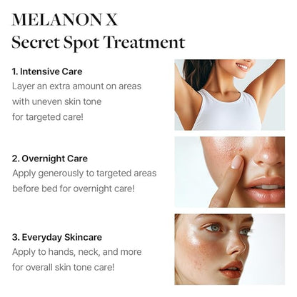 MDP+ MELANON X CREAM, Spot Care Cream, Skin Evenness Support 1.05 oz/30g, Hydration, Spot Appearance Improvement Cream