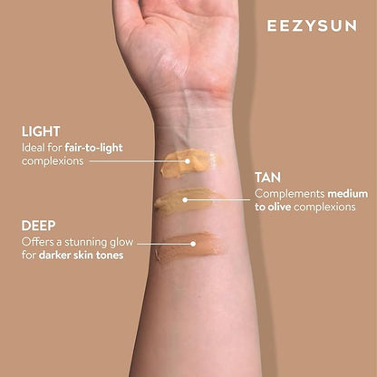 BARE Tinted Sunscreen SPF 50 – Non-Greasy, Water-Resistant, Vegan & Reef-Safe with Hyaluronic Acid & Jojoba Oil – 1.69 fl oz – Light