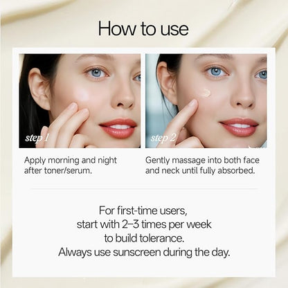 WNP Gentle Retinol Cream for Sensitive Skin, 10×Deep Transdermal Night Cream Anti-Aging Face & Neck Moisturizer with Ceramides, Peptides, Pro-Xylane, Wrinkle Cream for Fine Lines, Firming, Hydrating