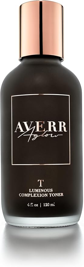Averr Aglow Luminous Complexion Toner, Face Skincare, Reduce Blackheads Breakouts & Dark Circles, Natural Solution Moisturizing Facial Toner, Hydrating & Soothing Effect