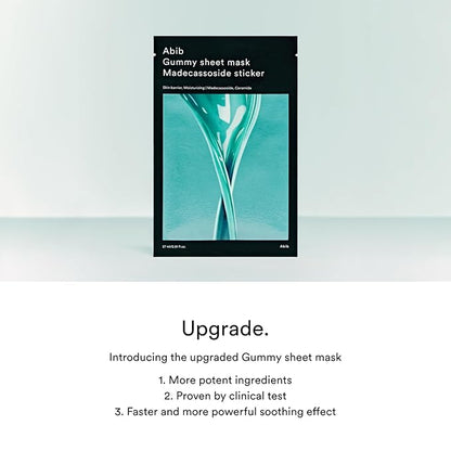 Abib Gummy Sheet Mask 10 Sheets Madecassoside (Strengthening)