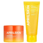 APRILSKIN Deep Clean & Glow Duo : Carrotene IPMP™ Hydromelt Cleansing Balm & Calendula Flower-Infused Peel Off Mask, Thorough Cleansing and Radiant Skin Care | Stocking Stuffers for Teen Girls