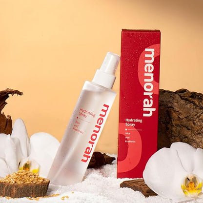 menorah Skincare Daily Skincare Set – Facial Cleanser Foam, Hydrating Toner, Anti-Aging Serum, Moisturizing Cream + Free Headband – Gift Set for Women