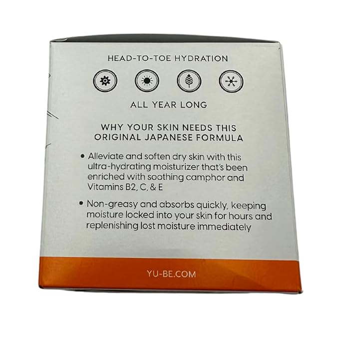 Yu-Be Ultra Hydration Duo (Jar & Tube) – Deeply Moisturizing Cream for Day & Night | Non-Greasy Formula with Camphor & Vitamins | Softens and Nourishes Dry Skin