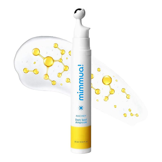 mimmua Dark Spot Ampoule | Korean Clinic Skincare - NAD+ 0.1% & Thioctic Acid 0.01% & Niacinamide 10% | Overnight Treatment for Melasma, Hyperpigmentation, Discoloration, Acne Scars | 15ml /0.33 Fl Oz