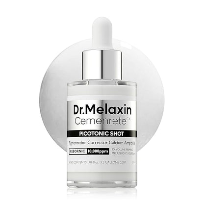 Dr.Melaxin Cemenrete Picotonic Shot Calcium Ampoule for Even Skin Tone & Skin Clarity, 1.01 fl.oz.