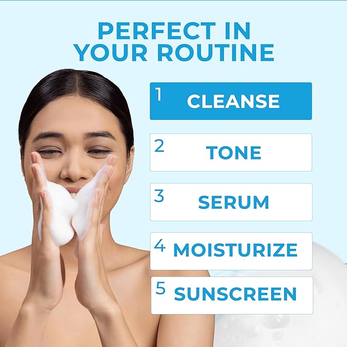 NEUTRIDERM Foaming Face Wash, Gentle Foaming Facial Cleanser with Niacinamide, Vitamin C & Panthenol, Hydrating Foam Cleanser for Double Cleanse, Makeup Remover, 150ml / 5 fl oz