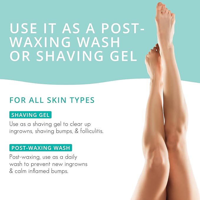 Almond Clear Face & Body Wash | Skin Care for Acne and Folliculitis-Prone Skin - Gentle Acne Face & Body Wash, Exfoliating Cleanser with Mandelic Acid | 17.25 oz