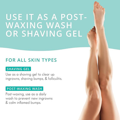 Almond Clear Face & Body Wash | Skin Care for Acne and Folliculitis-Prone Skin - Gentle Acne Face & Body Wash, Exfoliating Cleanser with Mandelic Acid | 17.25 oz