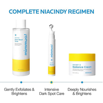 mimmua Dark Spot Ampoule | Korean Clinic Skincare - NAD+ 0.1% & Thioctic Acid 0.01% & Niacinamide 10% | Overnight Treatment for Melasma, Hyperpigmentation, Discoloration, Acne Scars | 15ml /0.33 Fl Oz
