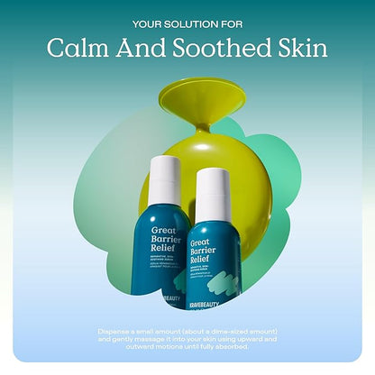 KraveBeauty Great Barrier Relief Serum Duo – Korean-Inspired Barrier Repair Serum, Tamanu Oil, Soothes Redness & Hydrates, Vegan & Cruelty-Free, 1.52 fl oz x2