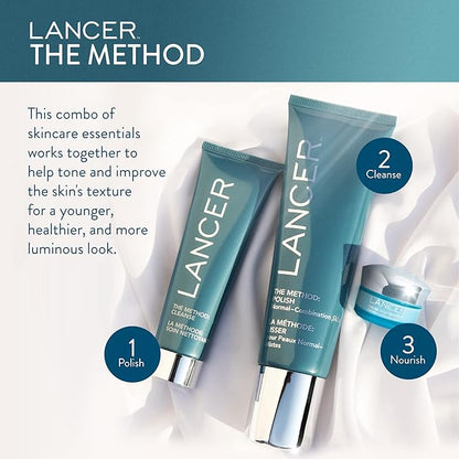 Lancer Skincare The Method: Nourish Women’s Anti-Aging Moisturizer with Hyaluronic Acid, Daily Face Moisturizer, Oily or Congested Skin