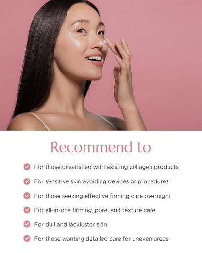 CHICHO Bouncy Glow Mask 300Da Ultramolecular Hibiscus Collagen - Korean Face Peel Off Mask Skin Elasticity Radiant Glow Hydrating Sensitive Skin - Vegan, Hypoallergenic, 2.03 fl.oz.