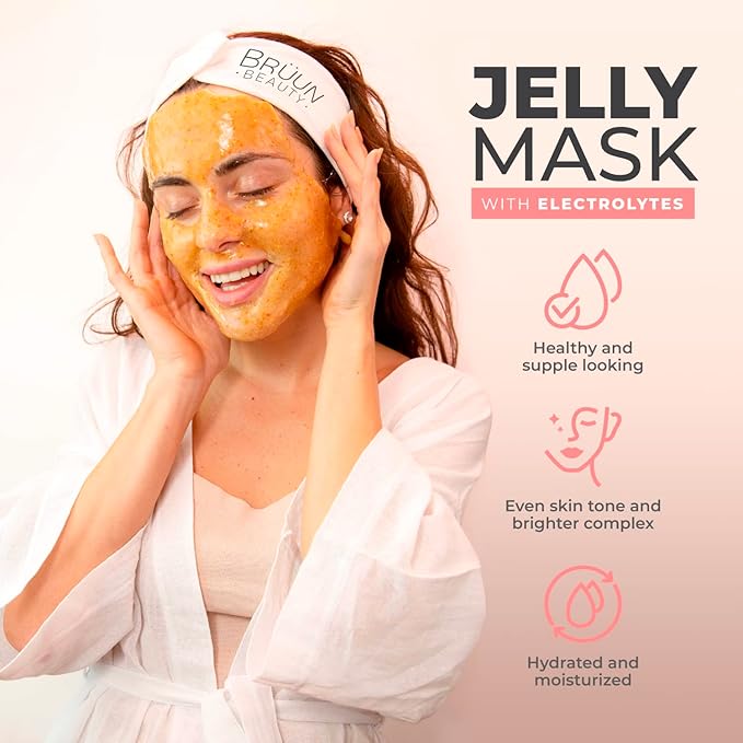 Peel-Off Jelly Mask Premium Modeling "Rubber Mask" Spa Set - 10 Treatments (24k Gold, Lavender, Kiwi, Peppermint, Egyptian Rose, Matcha, Chamomile, Tea tree, Jazmine)