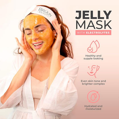 Peel-Off Jelly Mask Premium Modeling "Rubber Mask" Spa Set - 10 Treatments (24k Gold, Lavender, Kiwi, Peppermint, Egyptian Rose, Matcha, Chamomile, Tea tree, Jazmine)