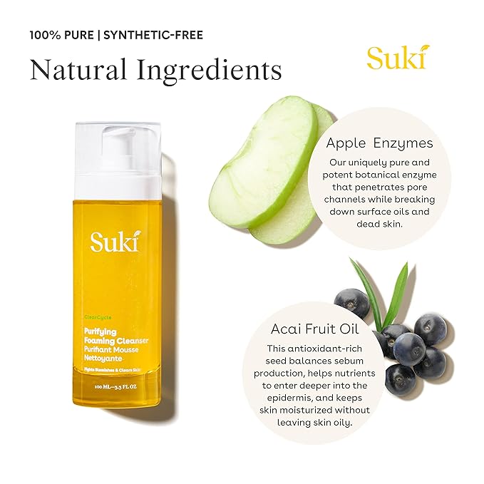 Suki Skincare Purifying Foaming Cleanser, 4 Ounces