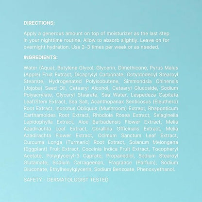 NuSkin NUTRICENTIALS Pillow Glow Sleeping Mask | Overnight Hydration | Bioadaptive Botanical Complex | Red Algae | Apple Extract | Deep Sea Water | Skin Glowing & Pore Minimizing | 2.5 Fl Oz | 1 Pack