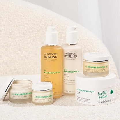 ANNEMARIE BÖRLIND – LL REGENERATION Cleansing Milk – Sustainably Sourced Natural 2in1 Facial Cleanser & Make-up Remover to remove Impurities on Skin – Step 1 of 5 - 5 Oz