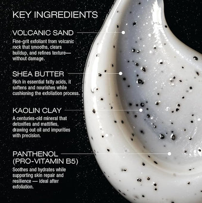 Juggernaut Men's Volcanic Sand Facial Scrub, Bergamot, Lavender and Ginger Root, 3.4 fl oz