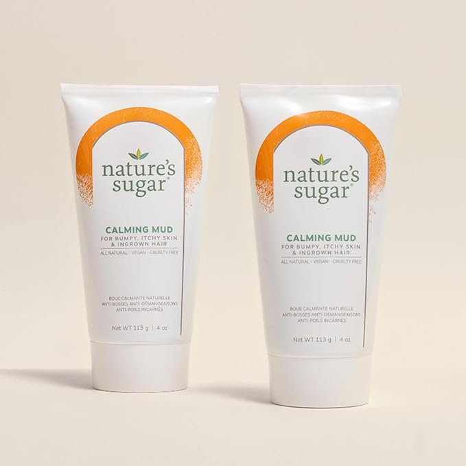 Nature's Sugar - Calming Mud Mask – Deep Pore Cleansing Mask for Face & Body Relief – Detox Skincare for Ingrown Hair, Bumpy, Itchy Skin & Recovery – Spa Treatment with 100% Hungarian Mud – 355 mL