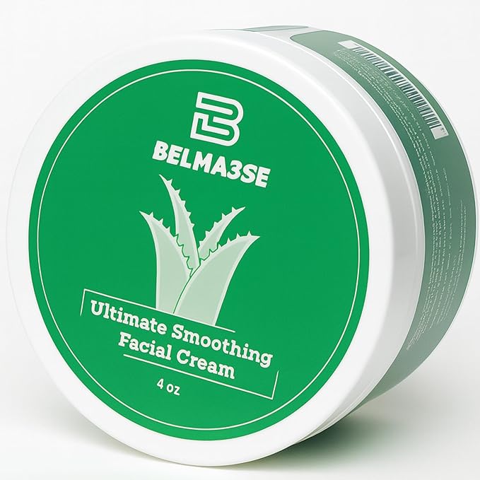 Ultimate Smoothing Facial Cream – Hydrating Anti-Aging Moisturizer for Face with Aloe Vera, Coconut Oil, Cucumber Extracts, Glycolic & Lactic Acid & Vitamin E Nourishing Facial Moisturizer for Women