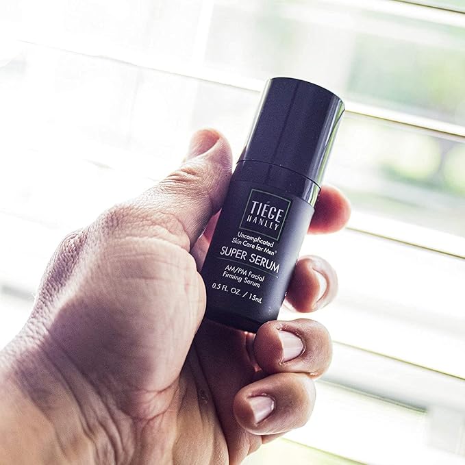 Tiege Hanley Anti Aging Bundle for Men, Eye Cream and Face Serum With Peptides, Hyaluronic Acid, and Vitamin B3 to Help Reduce the Look of Wrinkles and Dark Circles, Men’s Skin Care, 2 Piece Set