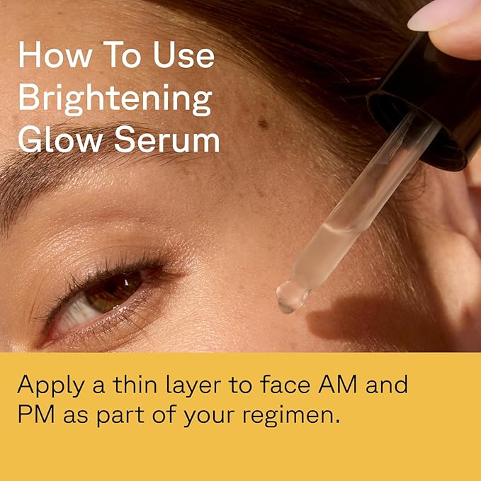 Acure Brightening Glow Serum - Anti Aging Face Serum, Bright Glow for Women & Men, Facial Skincare with Argan Oil and Cranberry Seed Oil, Vegan & Cruelty Free - 1 fl oz (2 Pack)