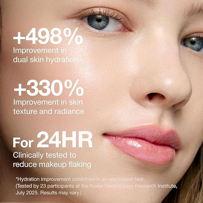 CLIO Glazing Milky Essence for Sensitive Skin, Rice PDRN for Boosting Radiant Glass Skin, Lightweight Hydrating Skin Prep for Makeup, Repairing Skin Barrier with Ceramide, Korean Skincare, 4.05 Fl Oz