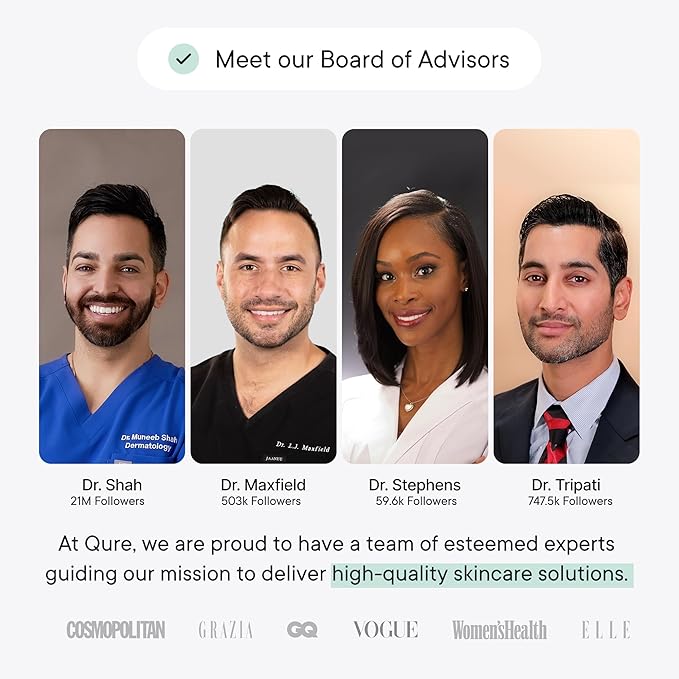 Qure Micro-Infusion Anti Wrinkle Patches for Smile Line, Frown lines, Under Eye Bags, Puffiness, Crow's Feet - Retinol, Caffeine, Niacinamide & Peptides - Dissolvable for Overnight Use - 16 Pairs