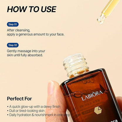 Glow Aurora Serum – Lightweight Korean Glow Drops for Face with Niacinamide, Hyaluronic Acid & Lutein, Face Glow Serum for a Dewy, Healthy-Looking Complexion, 1.01 fl oz / 30ml