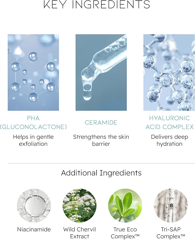 Beyond Angel Aqua Korean Moisture Barrier Toner (16.9fl oz) - Moisture Barrier Strengthening for Sensitive Skin, Vegan Formula. Chervil, Hyaluronic Acid, PHA, Ceramide.