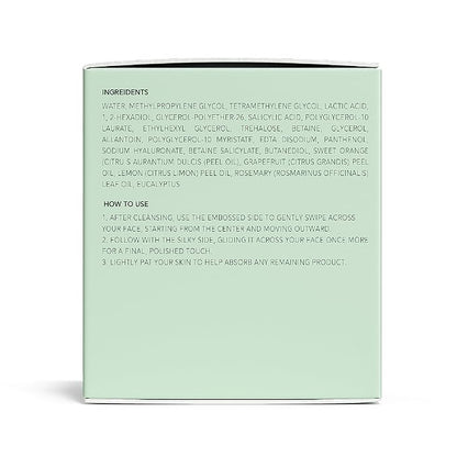 QUIA Dual-Action Toner Pads – Exfoliate and Hydrate Pores in One Step – Soothing PHA Formula for Sensitive Skin – Reduces Blackheads and Blemishes- 70 Textured Pads – Korean Skincare