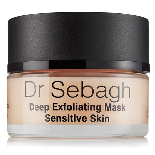 Dr Sebagh Deep Exfoliating Mask (1.7 fl oz) - Gentle Exfoliating for Sensitive Skin - Lactic Acid Detox Face & Pore Cleansing - Anti-Aging Skin Mask for Radiance & Renewal