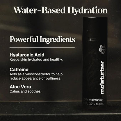 Black Wolf Face Wash and Oil-Free Moisturizer Gel Bundle for Oily Skin, Deep Clean- 2pc Bundle- Charcoal Powder and Salicylic Acid Reduce Acne Breakouts and Cleanse Your Skin- Gift Set for Men
