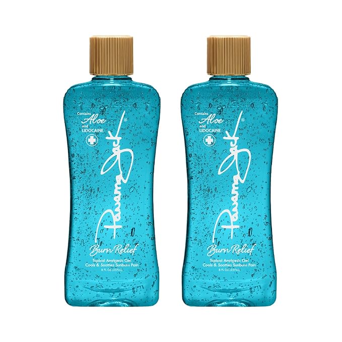 Panama Jack Burn Relief Gel - After Sun Topical Analgesic, Cools & Soothes Sunburns, Insect Bites, Cuts & Scrapes, Contains Aloe and Menthol, 8 FL OZ