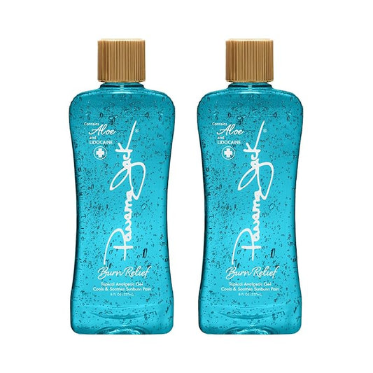 Panama Jack Burn Relief Gel - After Sun Topical Analgesic, Cools & Soothes Sunburns, Insect Bites, Cuts & Scrapes, Contains Aloe and Menthol, 8 FL OZ