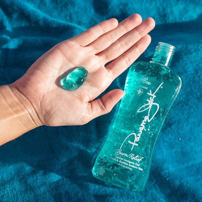 Panama Jack Burn Relief Gel - After Sun Topical Analgesic, Cools & Soothes Sunburns, Insect Bites, Cuts & Scrapes, Contains Aloe and Menthol, 8 FL OZ