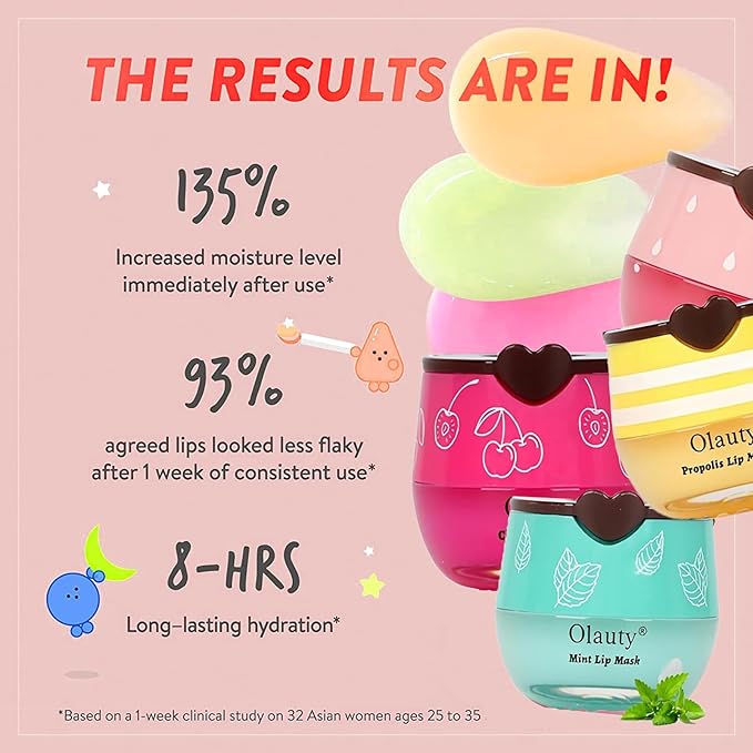 8 PCS Bee Lip Balm Honey Pot,Honey Lip Balm Lip Mask,Propolis Moisturizing Lip Sleeping Mask Reduces Lip Lines,Hydrating Prevention Dry and Cracked Lip Scrubs Exfoliator