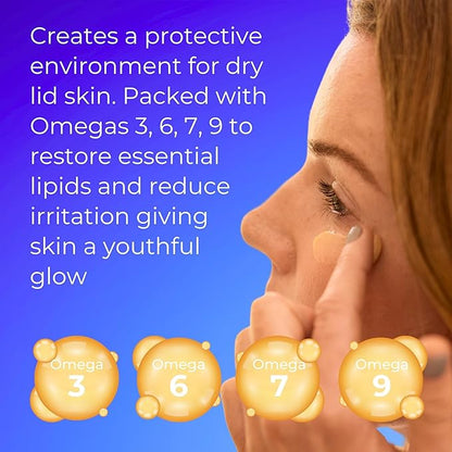 Restorative Under Eye Balm - Optometrist & Dermatologist Recommended - Anti-Aging with Moisturizing Omegas - Reduces Dryness & Smooths Fine Lines - All Natural, Fragrance-Free, Non-Comedogenic