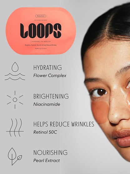 LOOPS Sculpt Set - Two Hydrogel Facemaks, Hydrogel Eye Mask, and Gua Sha